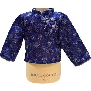 American Girl Purple and Silver Jacket‎ with Snowflakes